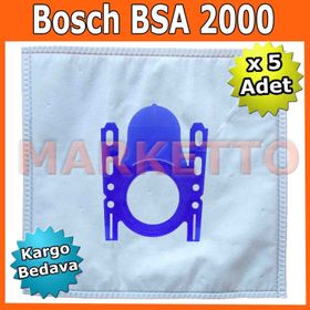 Bosch BSA 2000 Bez 5 Adet Uyumlu Süpürge Toz Torba