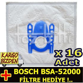 Bosch BSA-52000 Toz 16 Adet Süpürge Torbası