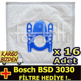 Bosch BSD 3030 Toz 16 Adet Süpürge Torbası