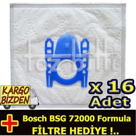 Bosch BSG 72000 Formula Toz 16 Adet Süpürge Torbası