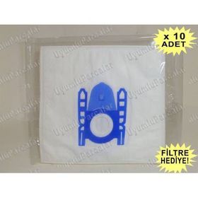 Bosch BSG 81022 Bez Kumaş 10 Adet Uyumlu Süpürge Toz Torba