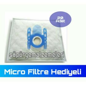Bosch BSG62004-BSG62200 20 Adet Süpürge Bez Toz Torbası