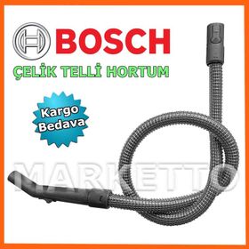 Bosch BSGL 32015 Süpürge Çelik Telli Hortumu Emici Başlığı Boru