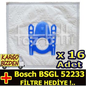 Bosch BSGL 52233 Toz 16 Adet Süpürge Torbası