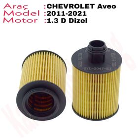 Bosch Chevrolet Aveo 1.3 D 2011-2013 Yağ Filtresi