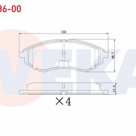 Bosch Chevrolet Kalos 1.4 2005-2006 Ön Fren Balatası