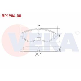 Bosch Chevrolet Kalos 1.4 2005-2006 Ön Fren Balatası