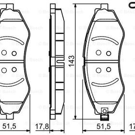 Bosch Chevrolet Lacetti 1.4 2005-2013 Ön Fren Balatası