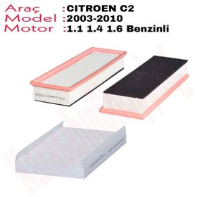 Bosch Citroen C2 1.4 16V 2005-2008 Benzin Filtresi