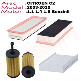 Bosch Citroen C2 1.4 16V 2005-2008 Benzin Filtresi