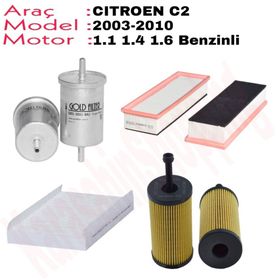 Bosch Citroen C2 1.4 16V 2005-2008 Benzin Filtresi