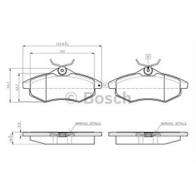 Bosch Citroen C2 1.4 2003-2009 Ön Fren Balatası