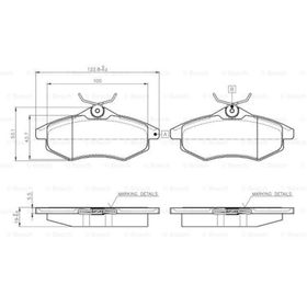 Bosch Citroen C2 1.4 2003-2009 Ön Fren Balatası