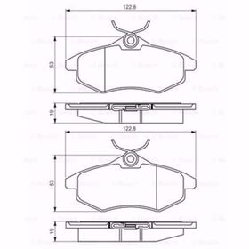 Bosch Citroen C2 1.4 2003-2009 Ön Fren Balatası