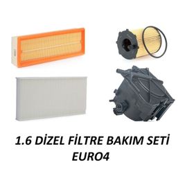 Bosch Citroen C3 1.4 HDI Euro5 2011 2016 Filtre Bakım Seti
