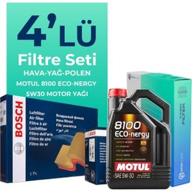 Bosch Citroen C4 1.6 Benzinli Motul Motor Yağlı 2004-2011 4'lü Filtre Bakım Seti