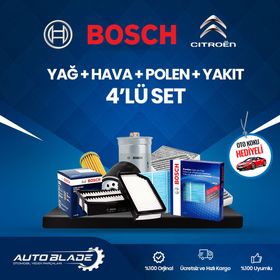 Bosch Citroen C4 Picasso 1.6 HDI 2007 2010 Filtre Bakım Seti