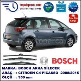 Bosch Citroen C4 Picasso B58 2007-2008 350 mm Arka Silecek