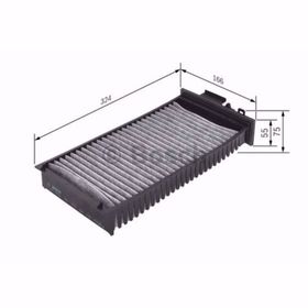 Bosch Citroen C5 I 2.0 16V 2001-2004 Polen Filtresi