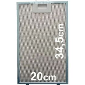Bosch Davlumbaz Alüminyum Yağ Filtresi 20x34.5 cm Aspiratör Filtre