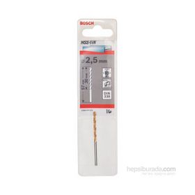 Bosch DIN338 HSS-CO 2.5x30x57 mm Metal Matkap Ucu