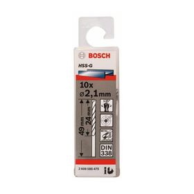 Bosch DIN338 HSS-G 2x24x49 mm 10lu Metal Matkap Ucu