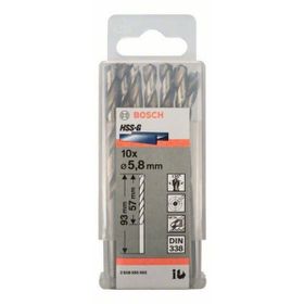Bosch DIN338 HSS-G 5.5x57x93 mm 10lu Metal Matkap Ucu