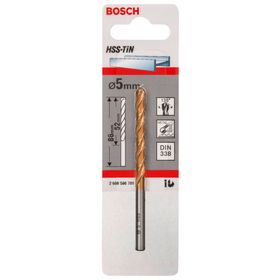 Bosch DIN338 HSS-TIN 5x52x86 mm Metal Matkap Ucu