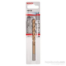 Bosch DIN338 HSS-TIN 8x75x117 mm Metal Matkap Ucu
