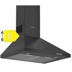 Bosch DWP64CC60T D Sınıfı 3 Kademeli Mekanik Duvar Tipi Davlumbaz Siyah