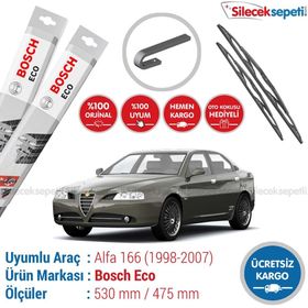 Bosch Eco Alfa Romeo 166 1998-2007 Silecek Takımı