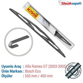 Bosch Eco Alfa Romeo GT 2003-2005 Silecek Takımı
