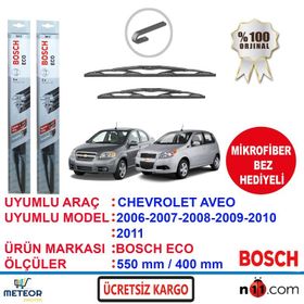 Bosch Eco Chevrolet Aveo 2006-2011 Silecek Takımı