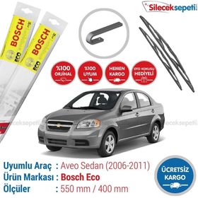 Bosch Eco Chevrolet Aveo Sedan 2006-2011 Silecek Takımı