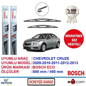 Bosch Eco Chevrolet Cruze 2009-2013 Silecek Takım