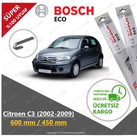 Bosch Eco Citroen C3 2002-2009 Silecek Takımı