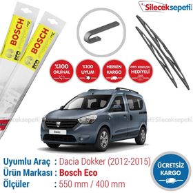 Bosch Eco Dacia Dokker 2012-2015 Silecek Takımı