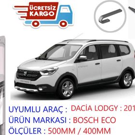 Bosch Eco Dacia Lodgy 2012-2015 Silecek Takımı