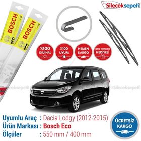 Bosch Eco Dacia Lodgy 2012-2015 Silecek Takımı