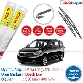 Bosch Eco Dacia Lodgy 2012-2015 Silecek Takımı