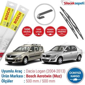 Bosch Eco Dacia Logan 2004-2013 Silecek Takımı