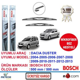 Bosch Eco Dacia Logan 2004-2013 Silecek Takımı