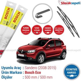 Bosch Eco Dacia Sandero 2008-2015 Silecek Takımı