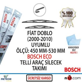 Bosch Eco Fiat Doblo 2000-2010 Silecek Takımı