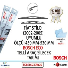 Bosch Eco Fiat Stilo 2002-2005 Silecek Takımı