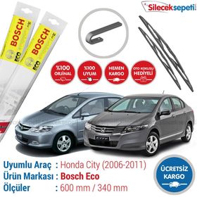 Bosch Eco Honda City 2006-2011 Silecek Takımı
