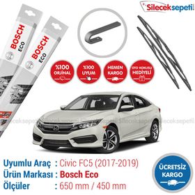 Bosch Eco Honda Civic 2017-2019 Silecek