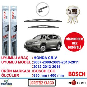 Bosch Eco Honda CRV 2007-2014 Silecek Takımı