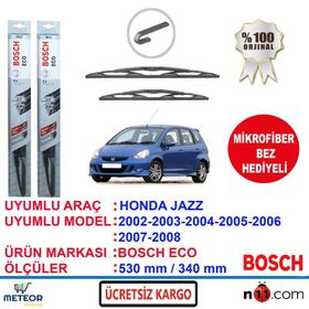 Bosch Eco Honda Jazz 2002-2008 Silecek Takımı