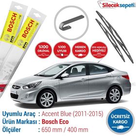 Bosch Eco Hyundai Accent Blue 2011-2015 Silecek Takımı